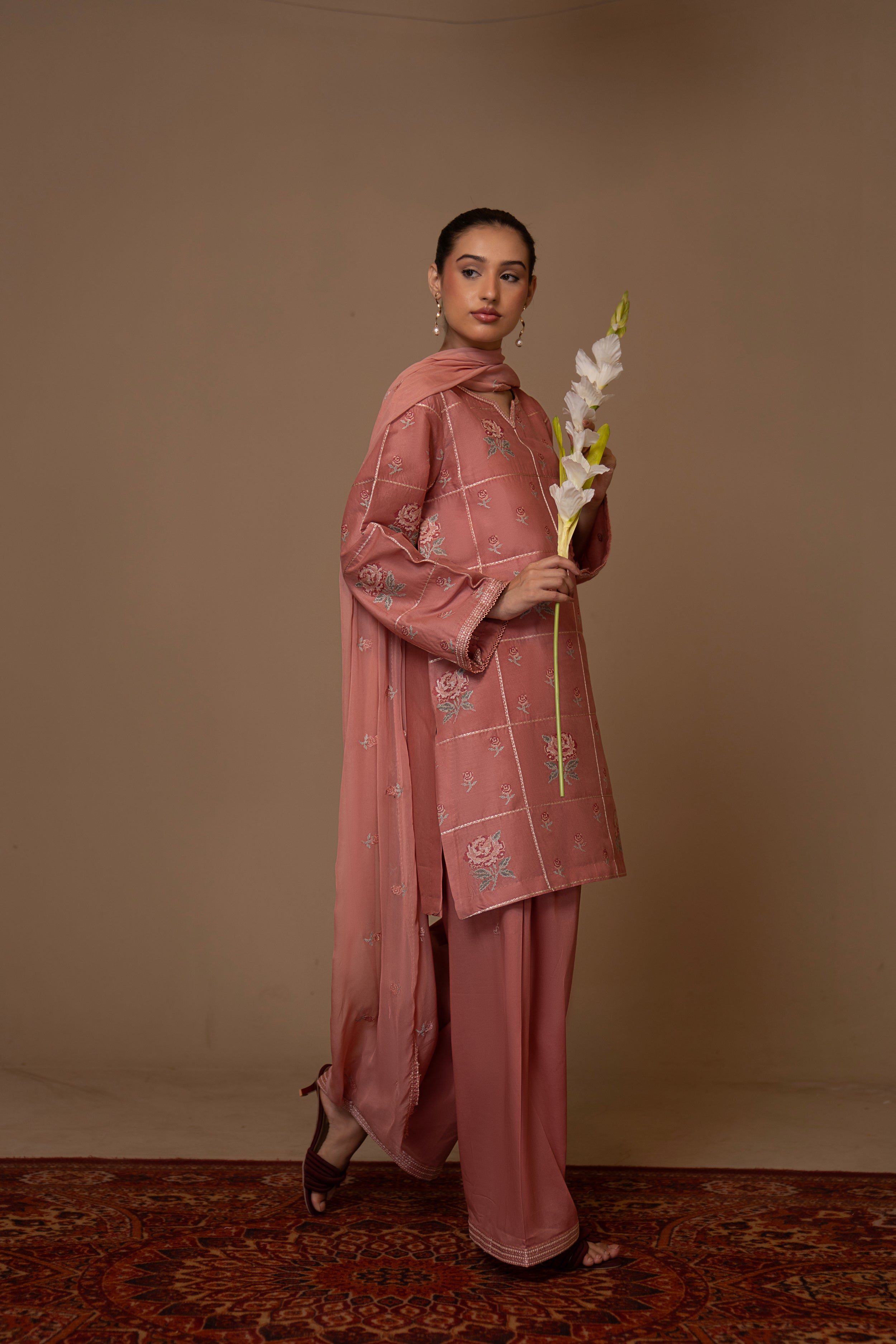 Raqs - Solid Embroidery 3pc