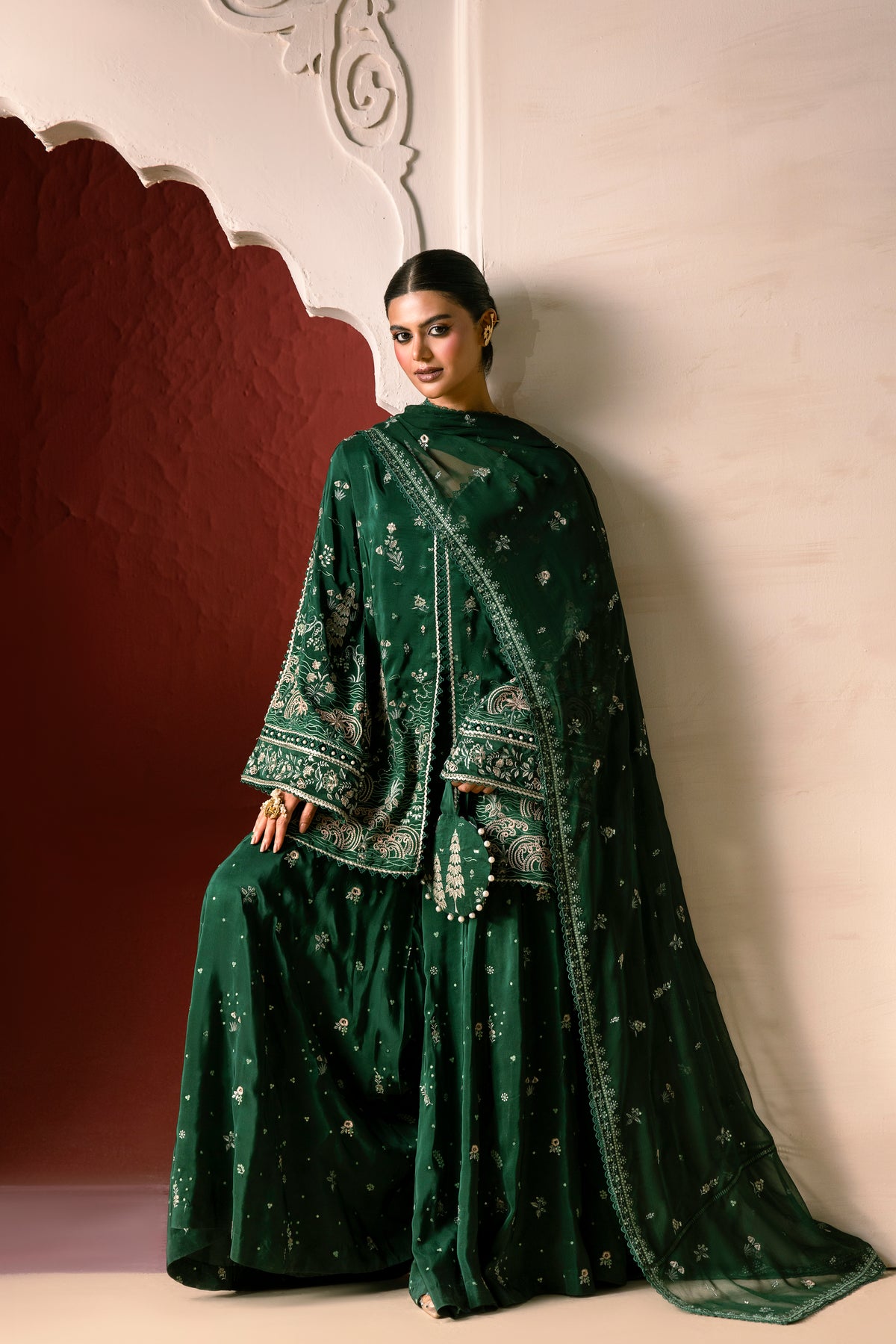 Riwayat - Silk Embroidered 3-Piece Suit