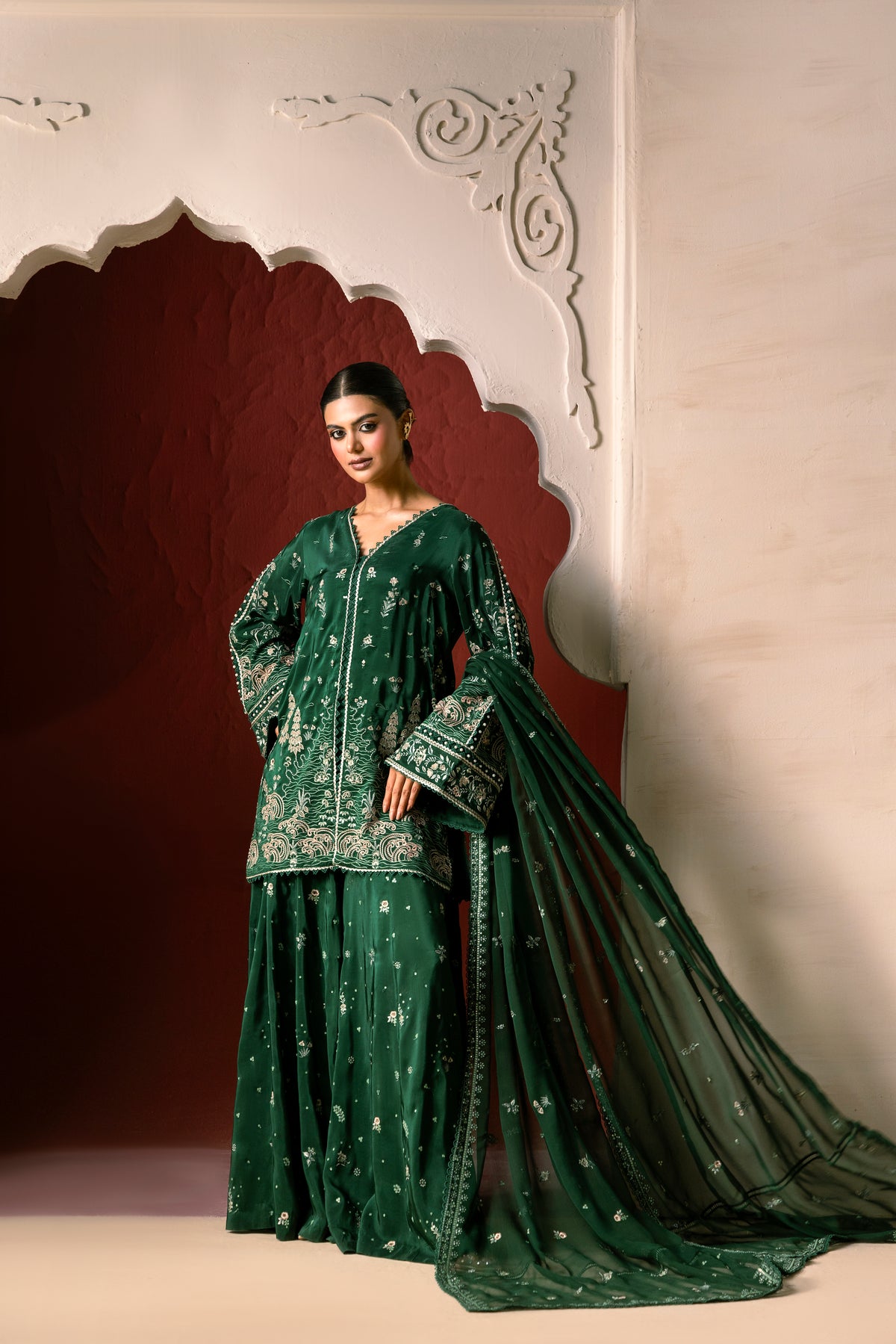 Riwayat - Silk Embroidered 3-Piece Suit