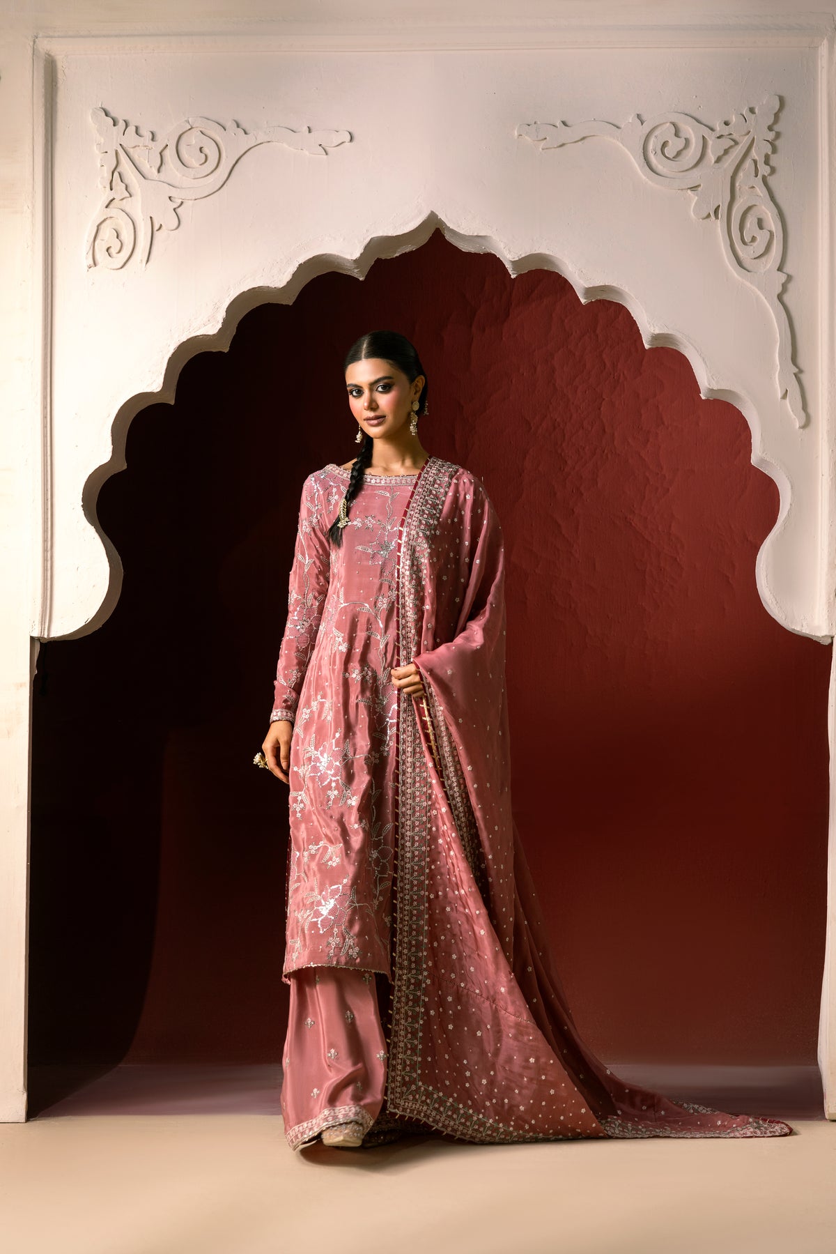 Dilara - Silk Embroidered 3-Piece Suit