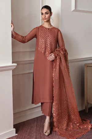 EMBROIDERED CHIFFON 3PCS SUIT