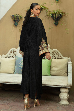 Black Embroidered Kaftan