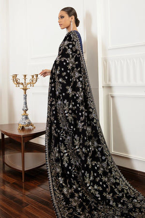 Embroidered Velvet Shawl