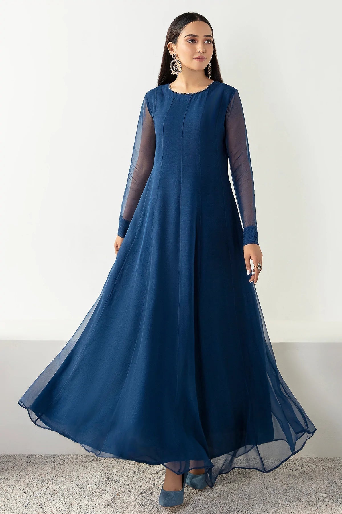 Plain 2025 chiffon dress