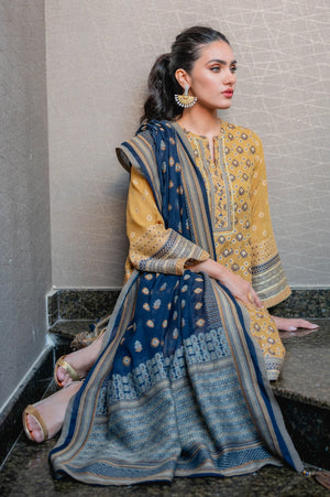 Stitched 3 Piece Jacquard Suit