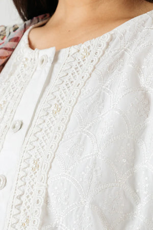 Embroidered Shirt With Dupatta