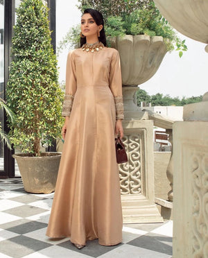 Golden Maxi Raw Silk